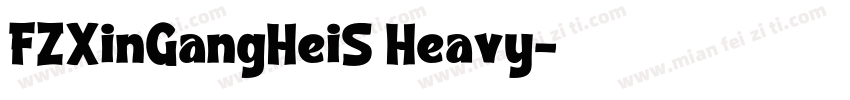 FZXinGangHeiS Heavy字体转换